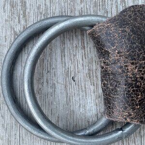 Women's Indian Style Belt - Brown/Silver/Blue